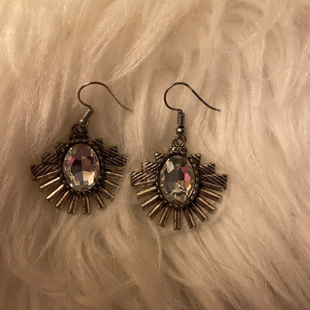 Silver earrings